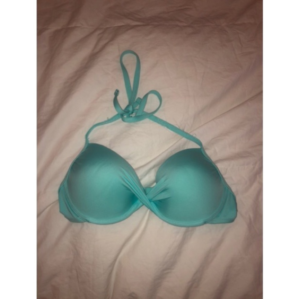 teal bikini top